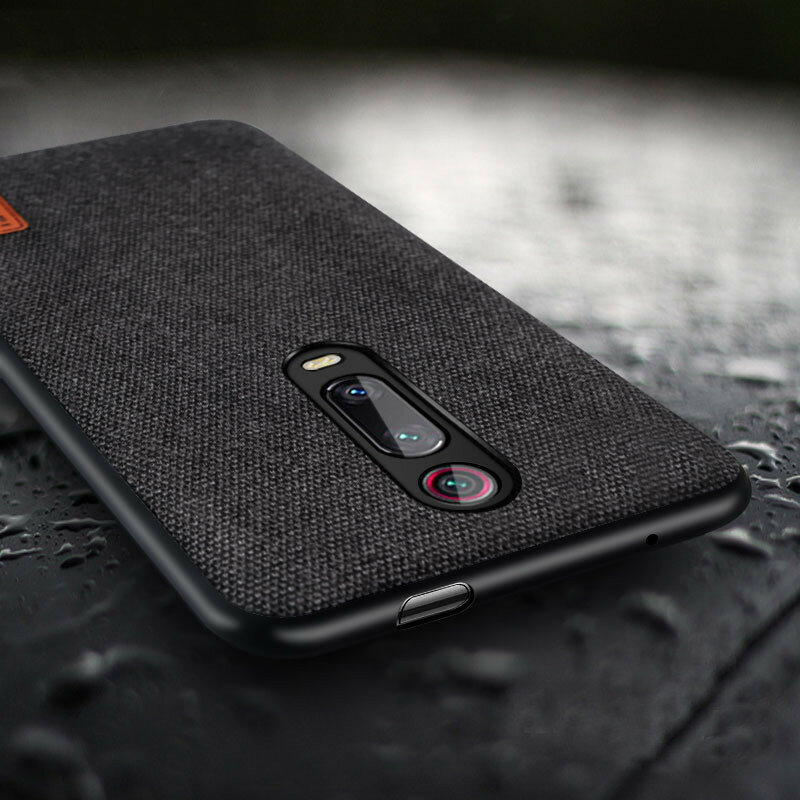 Bakeey Luxury Fabric Splice Soft Silicone Edge Shockproof Protective Case For Xiaomi Mi 9T / Xiaomi Mi 9T PRO / Xiaomi Redmi K20 / Redmi K20 PRO