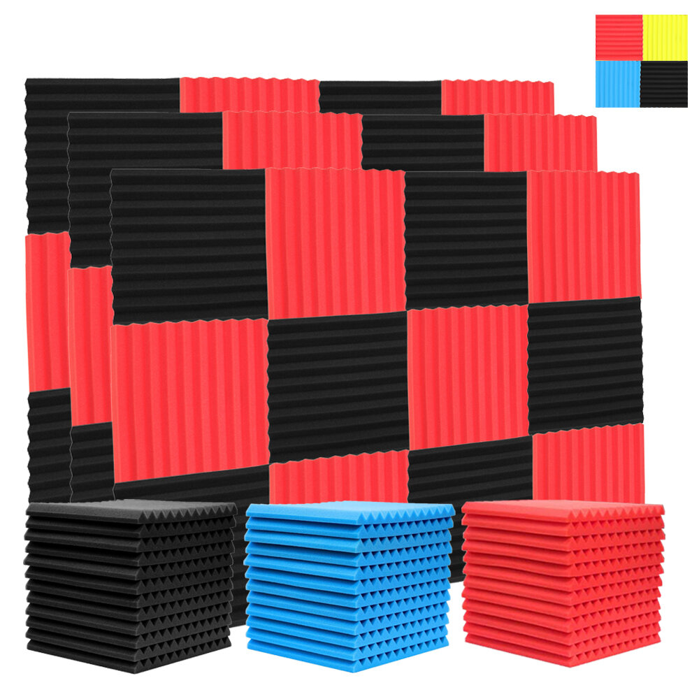 12pcs 30x30x2.5cm Acoustic Foam Soundproof Studio Foam Soundproofing Panels Cinema Muffler Sponge Ab