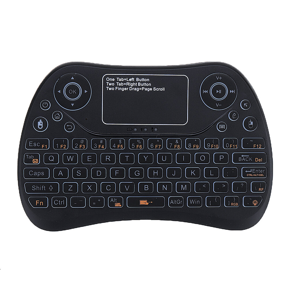 

S913 2.4G Wireless Colorful Backlit English Mini Touchpad Keyboard Air Mouse Airmouse for TV Box PC Smart TV
