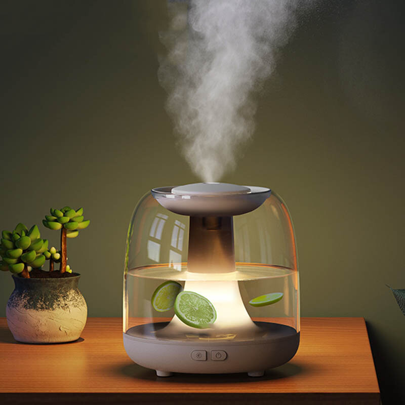 

1200ml Portable Air Humidifier Aroma Oil Diffuser USB Cool Mist Maker with LED Light 2000mAh Battery Low Noise for Home