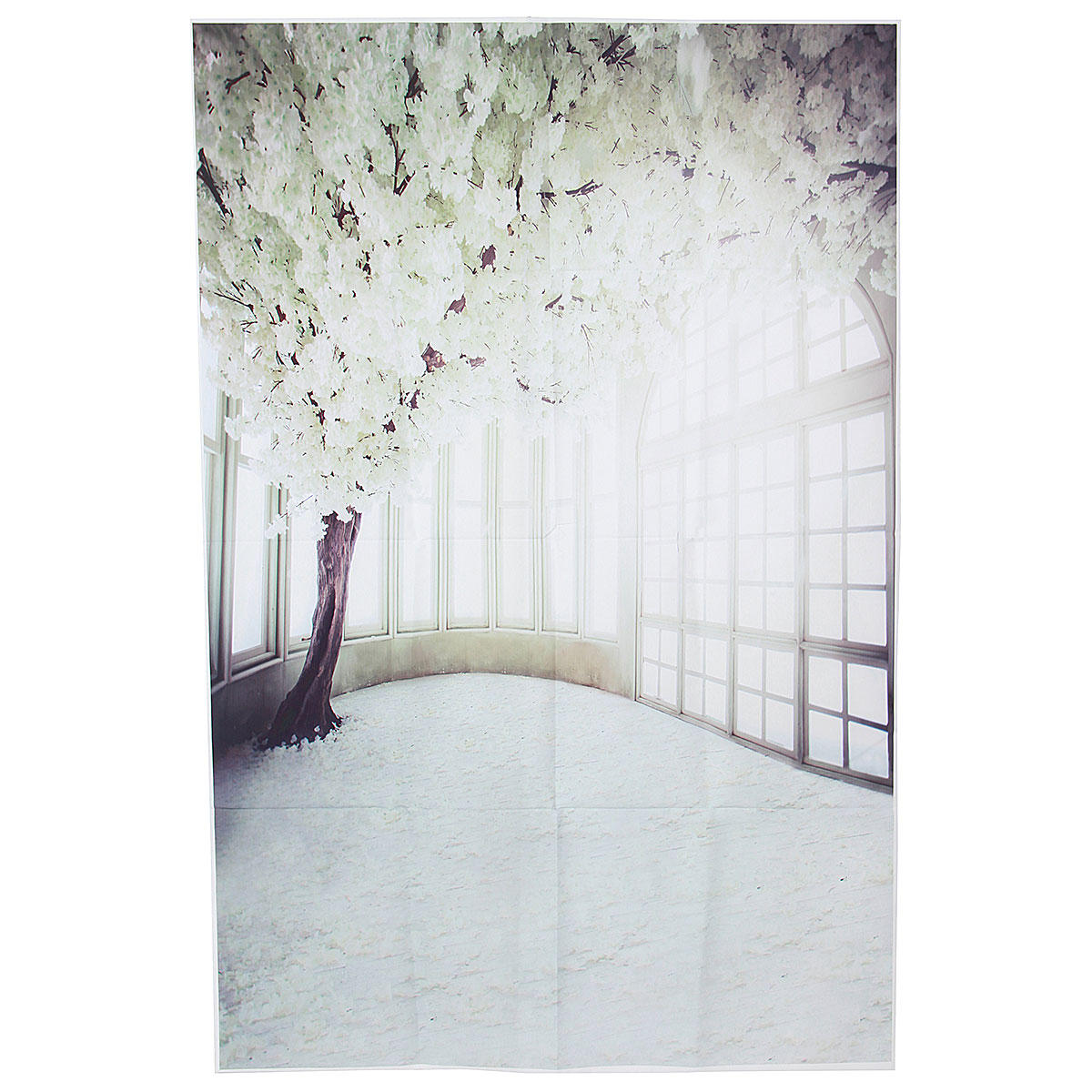 3x5ft Vinyl White Flower Tree Windows Photography Background Backdrops Photo Studio Prop