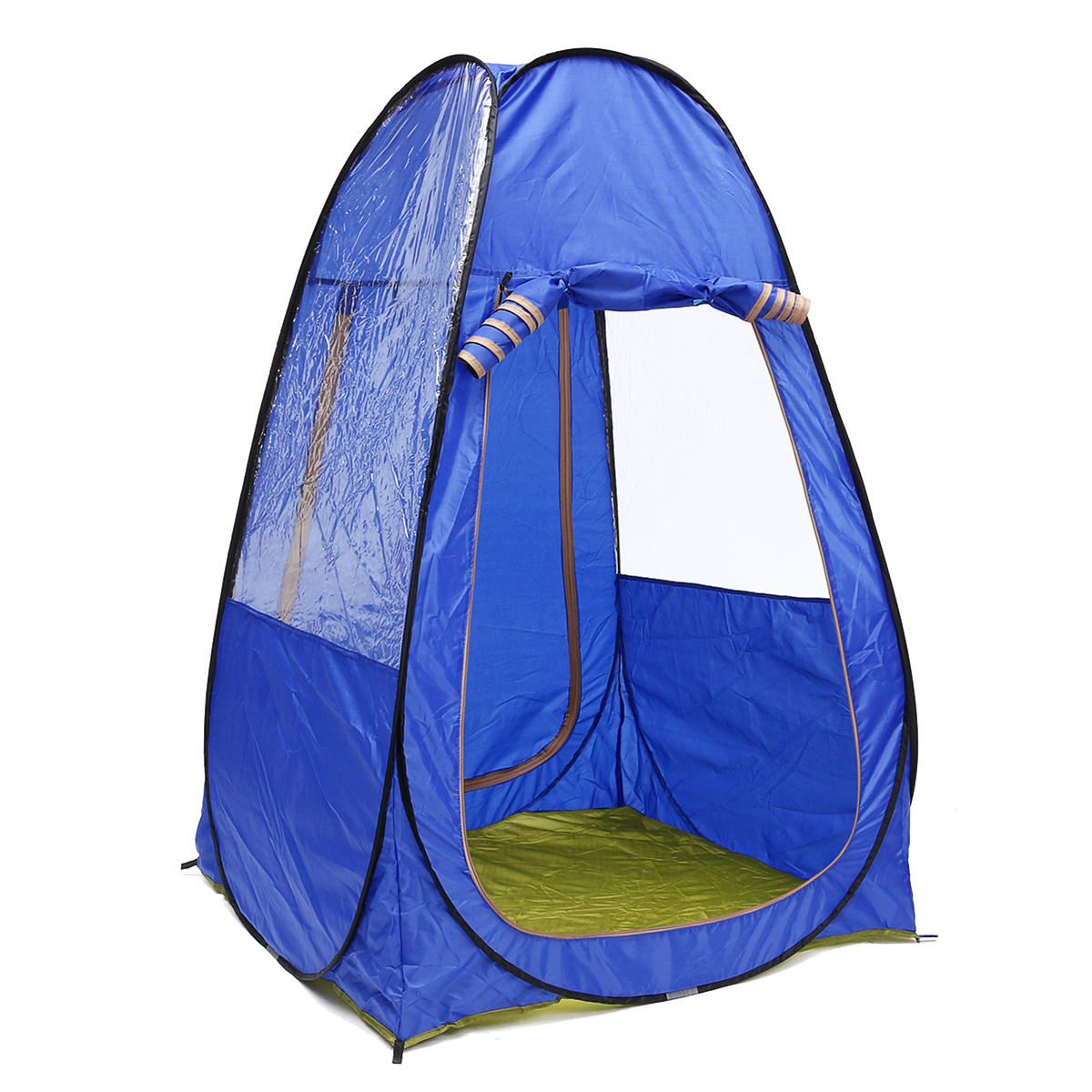Tente de camping portable pour 1-2 personnes, pliable, résistante aux UV, imperméable, avec auvent pare-soleil