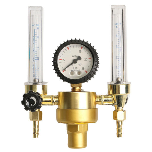 Argon Double Flow Meter Cylinder TIG Welding Pressure Regulator Reducer