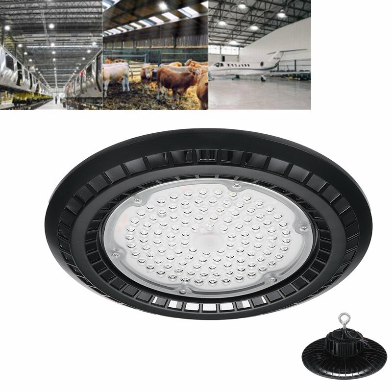 55/110/165/220LED 6000K White Light UFO High Bay Indoor/Outdoor IP65 Factory Warehouse