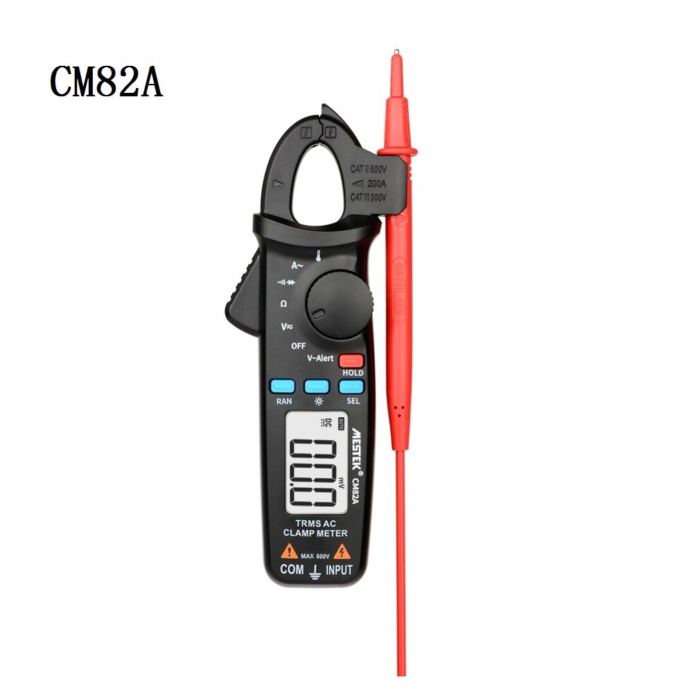 

MESTEK CM82A RMS Digital Clamp Meter AC DC Voltage NCV Ohm Tester Ammeter Multimeter Electrician Tool