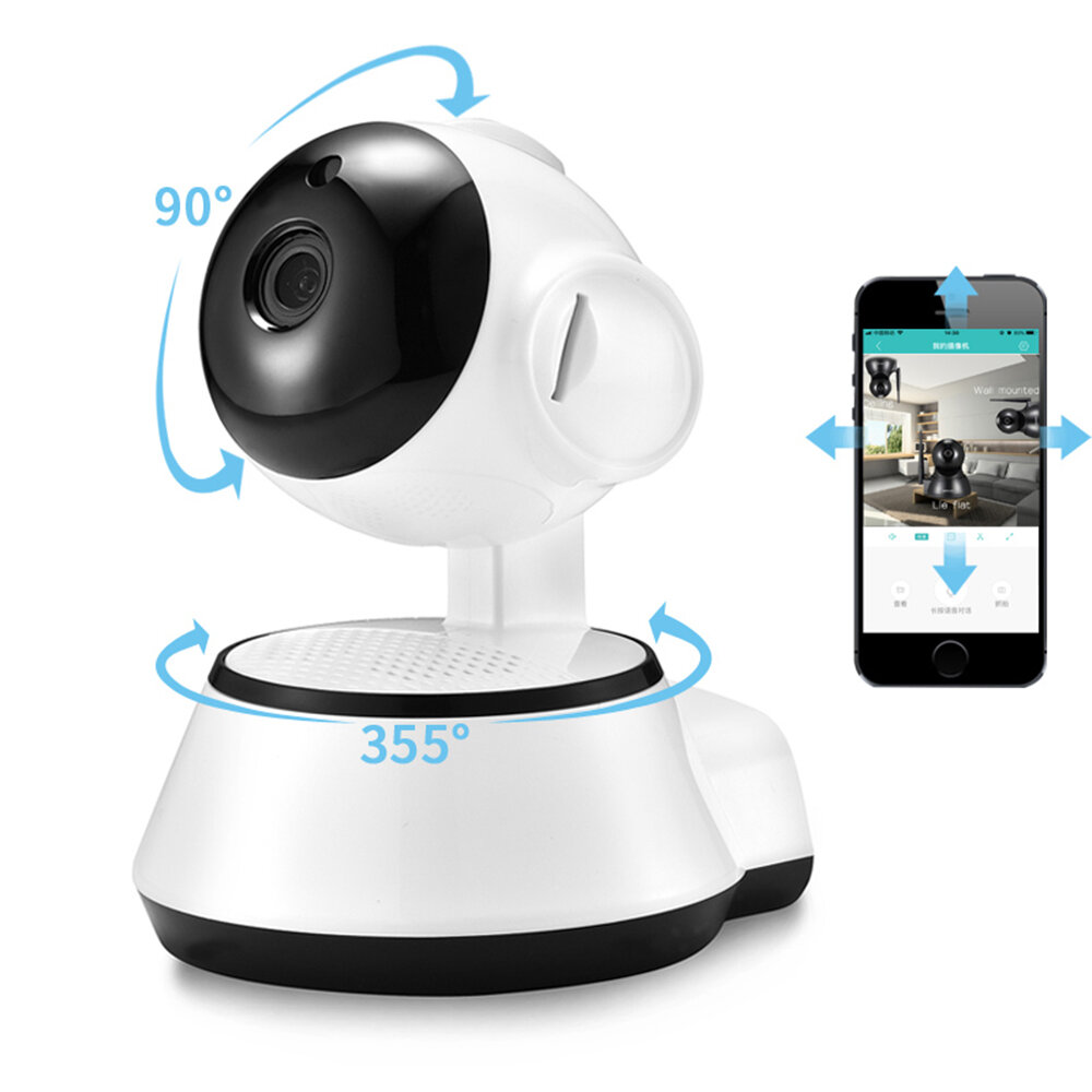 Xiaovv Q6S Smart 360° PTZ Panoramic 720P Wifi Baby Monitor H.264 ONVIF Camera