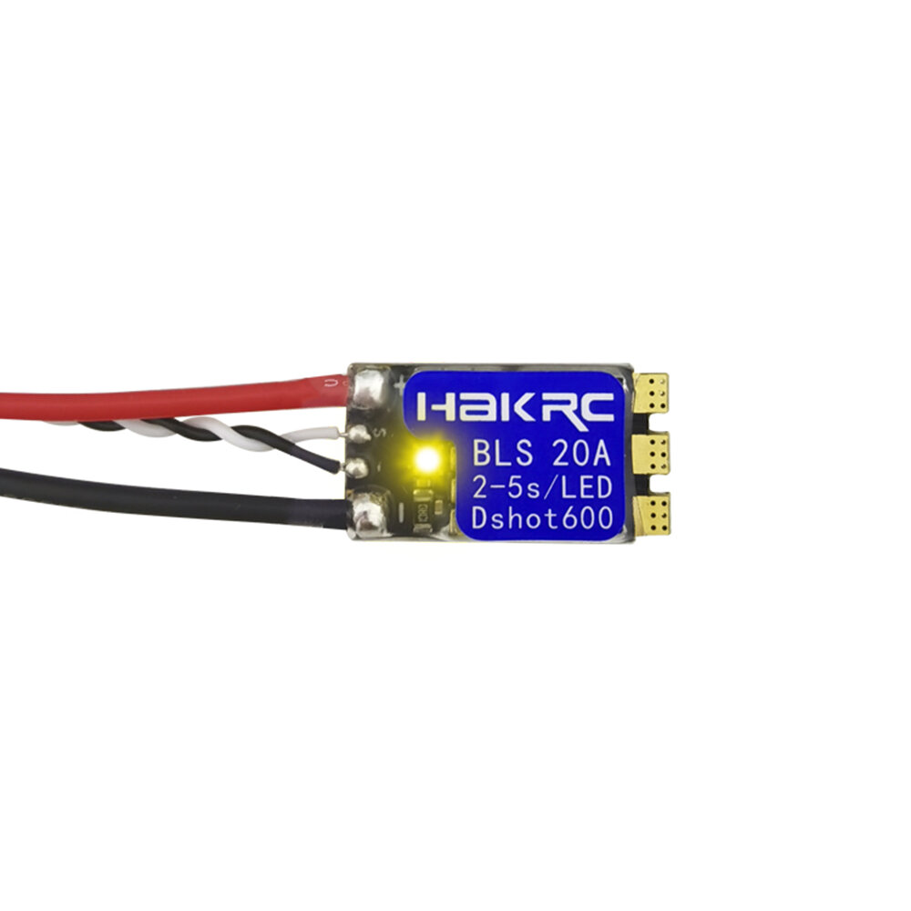 HAKRC BLHeli-S Bit 20A 2-5S ESC Встроенный LED Поддержка Dshot150 / 300 / 600PWM для FPV RC Дрон