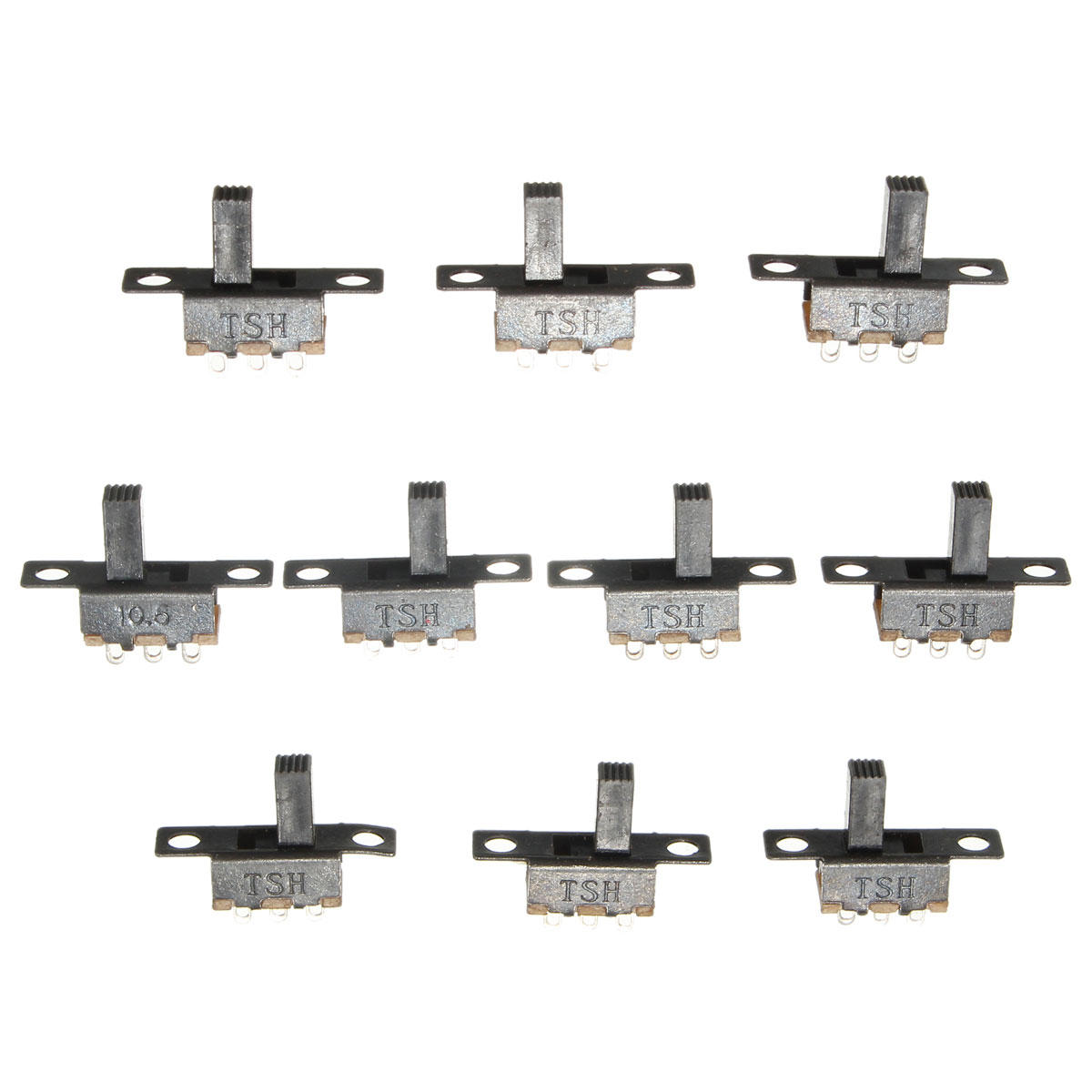 30Pcs Black Mini Size SPDT Slide Switches On-Off 100V 2A DIY Material Toggle Switch