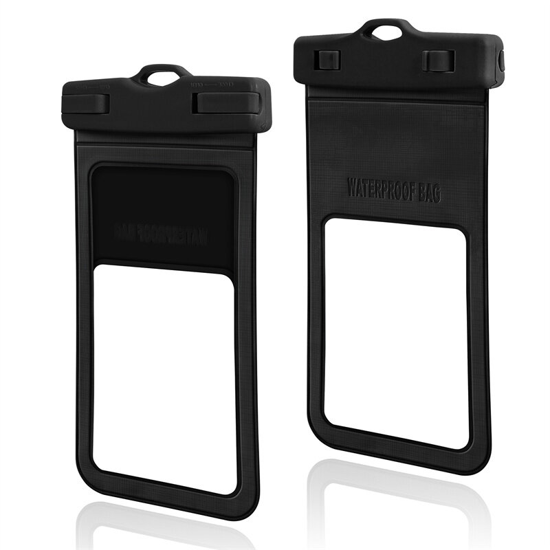 

0.3MM Ultra Thin Transparent 30M Waterproof Phone Bag Reusable Sealed Cell Phone Pouch Case for 7.2inch Mobile Phone Swi