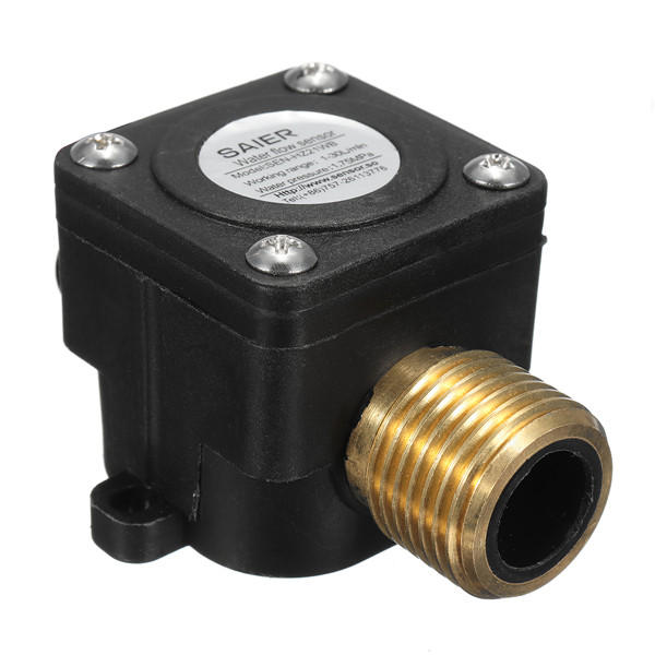 Water Flow Sensor Fluid Flowmeter Switch G1/2 Counter 1-30L/min Meter