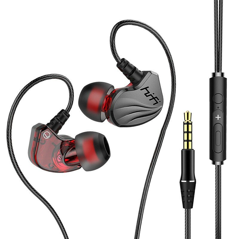 Bakeey Bedrade koptelefoon In-ear 3,5 mm jack 6D Surround Subwoofer Oordopjes Stereo headset met mic