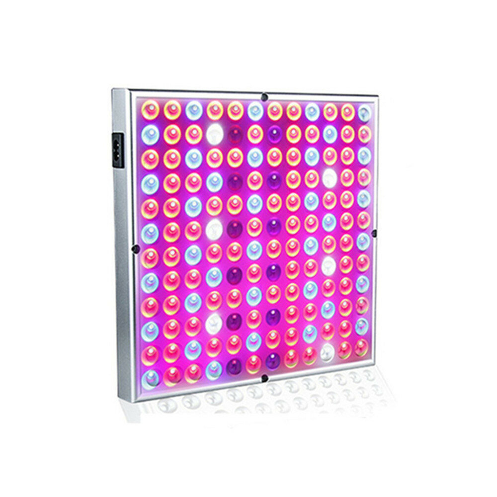 32W?144LEDs Square Panel Indoor Grow Lamp R+B+UV+IR+W Full Spectrum LED Growing Light AC85-265V