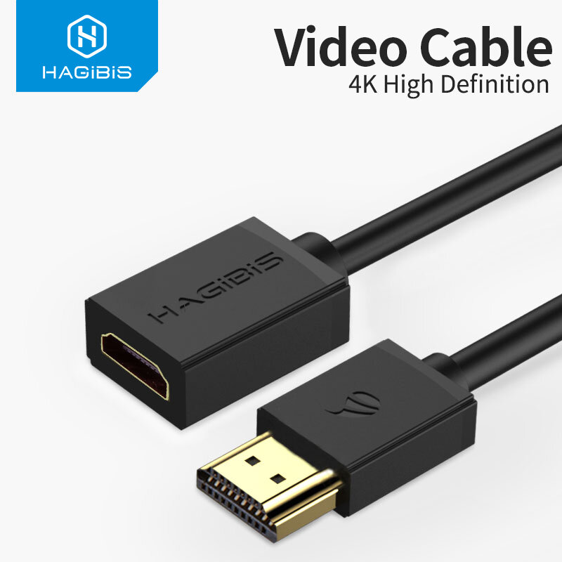 

HAGIBIS HDMI Extension Cable 4K HDMI-compatible 2.0 Male to Female Extender for Computer/HDTV/Laptop/Projector/PS3/4