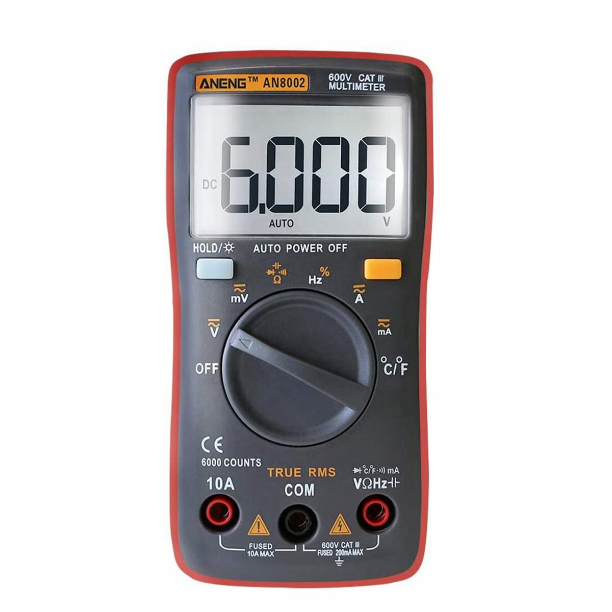 ANENG AN8002 Digitale True RMS 6000 Counts Multimeter AC/DC Stroom Spanning Frequentie Weerstand Tem