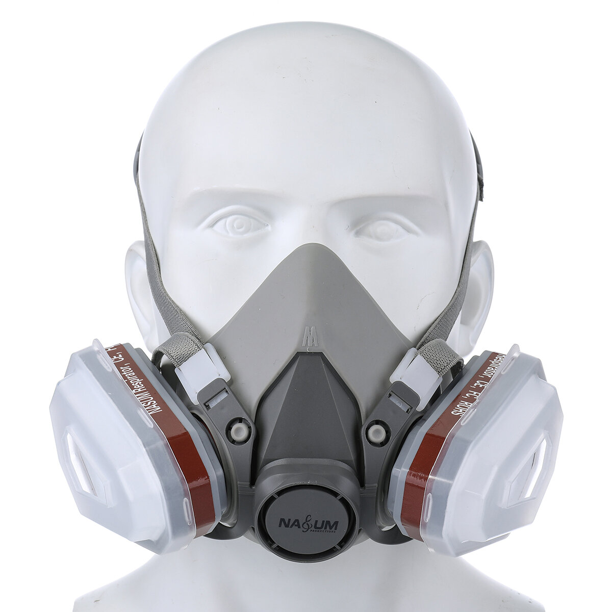 Double Layer Breathing Layer Gas Mask Painting Spraying Respirator Gas Mask Safety Work Filter Dust Mask