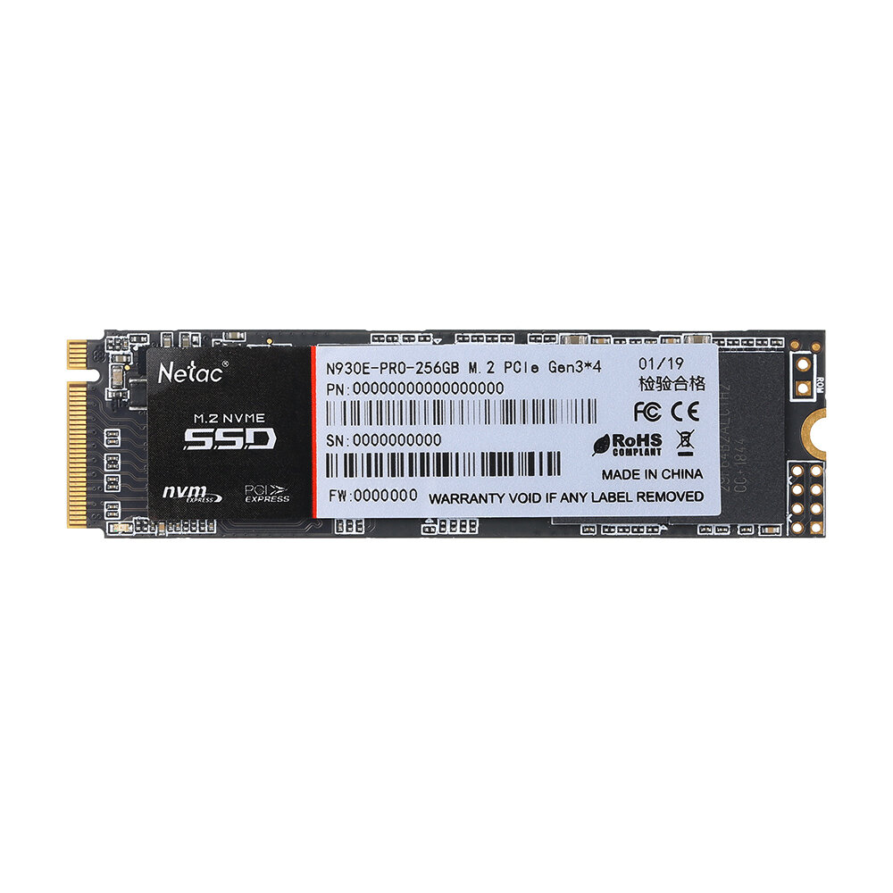 

Netac N930E PRO SSD M.2 PCle NVMe Gen3*4NAND Flash Internal Solid State Drive Hard Drive For PC Computer 128GB 256GB 5