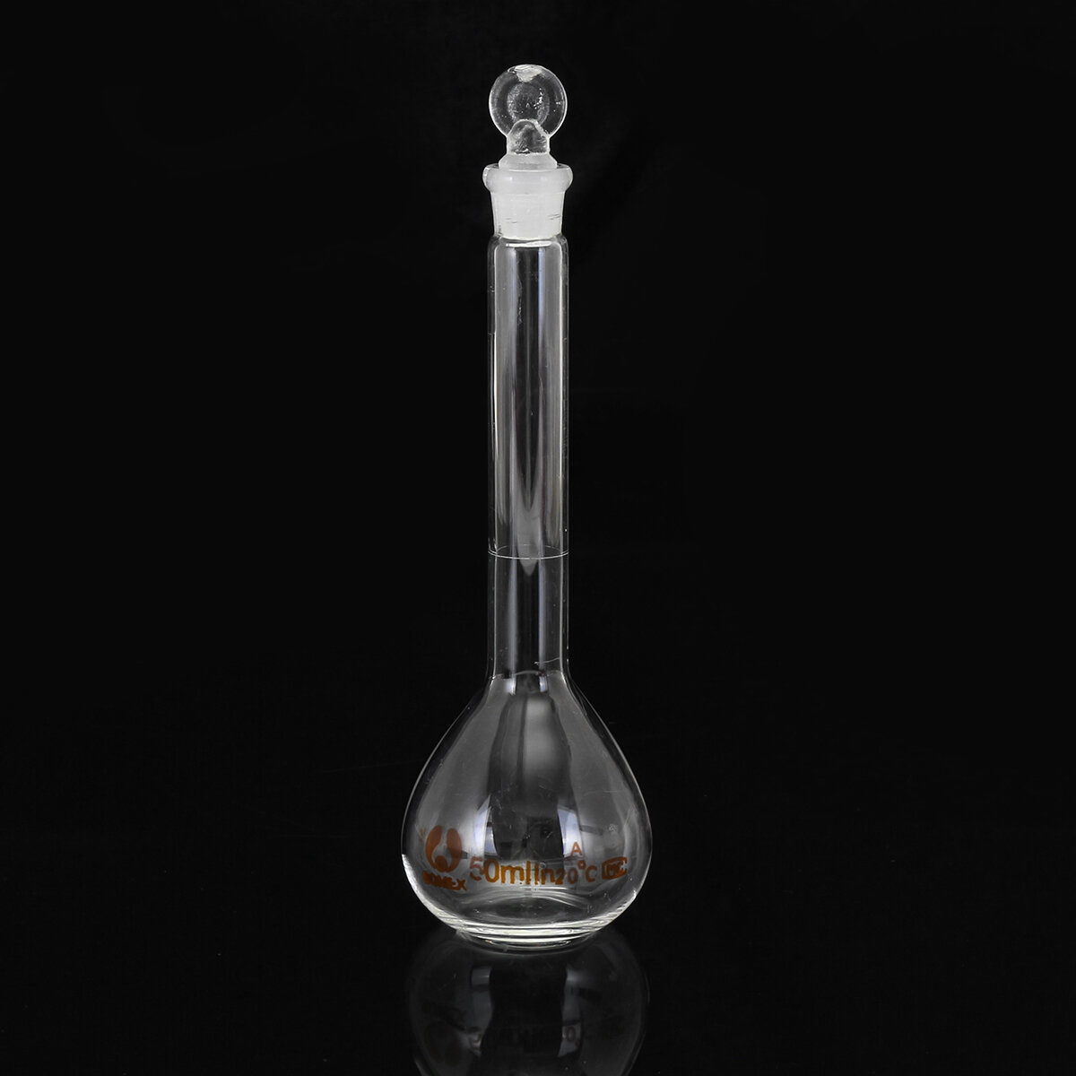50 ml helder glazen maatkolf met glasstop Lab Chemistry Glassware
