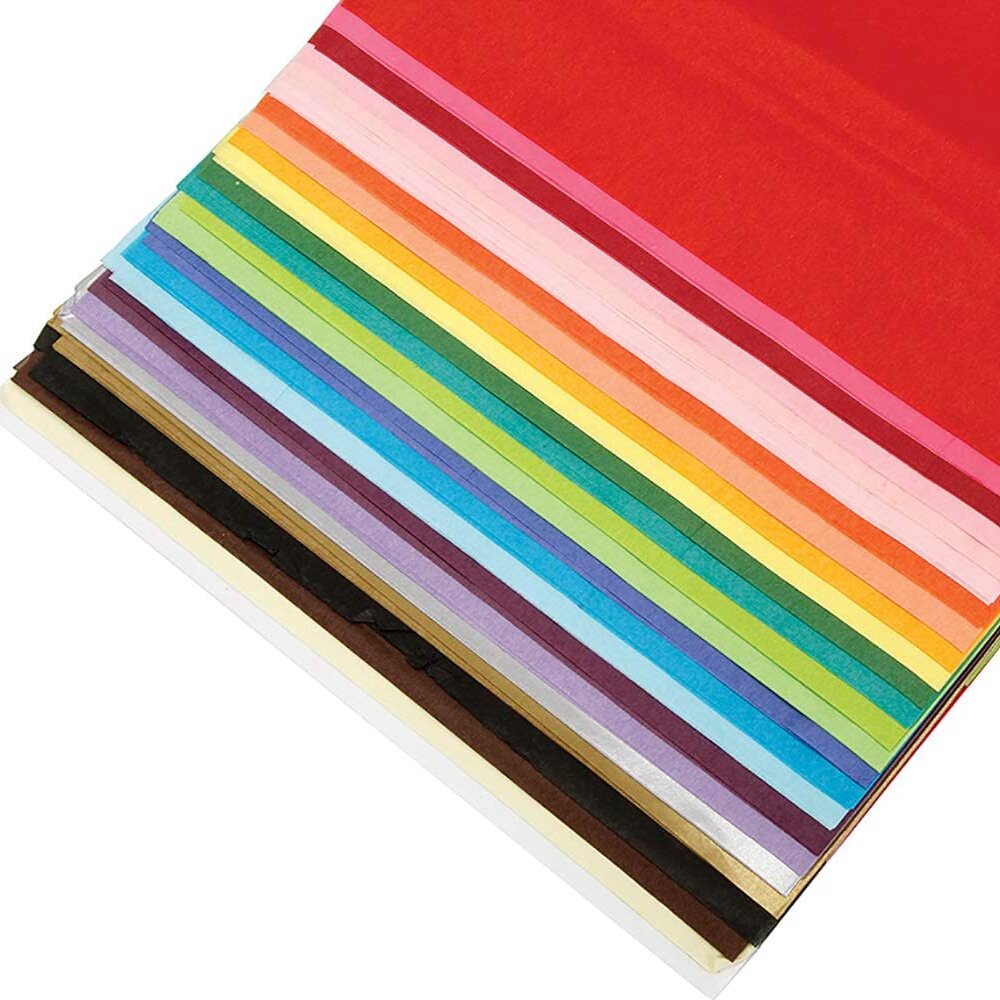 DIY 10 stks / kleur Premium Kwaliteit Tissue Cadeaupapier Ambachten Diverse Kleuren Hand Gevouwen Ro