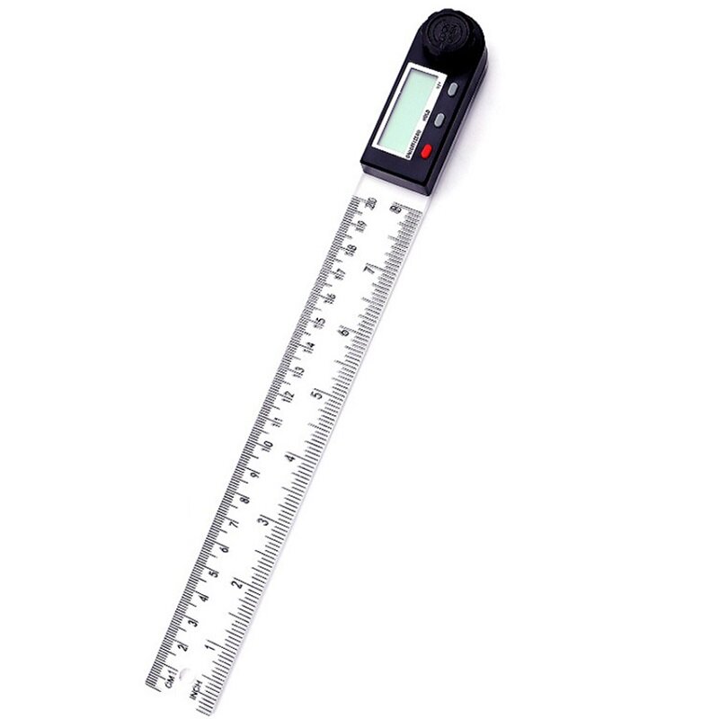

200MM 2 in 1 Electronic Digital Display Angle Ruler Protractor Inclinometer Spirit Level Caliper Plastic Transparent Bod