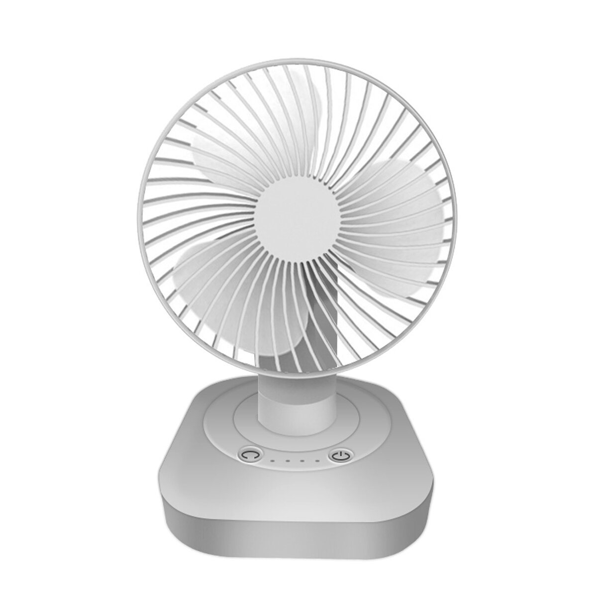 

Mini Desk Fan Automatic 90-180° Adjustment Shaking Travel Fan USB Rechargeable with 3 Speeds