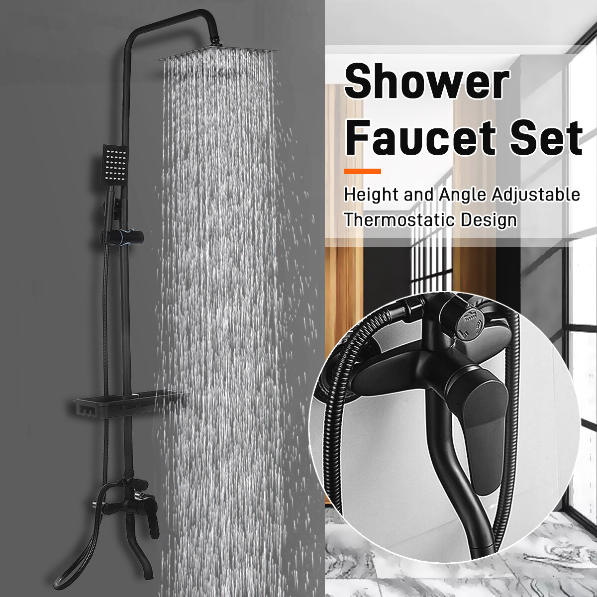 Zestaw prysznicowy Wall Mount Exposed Shower za $59.99 / ~245zł