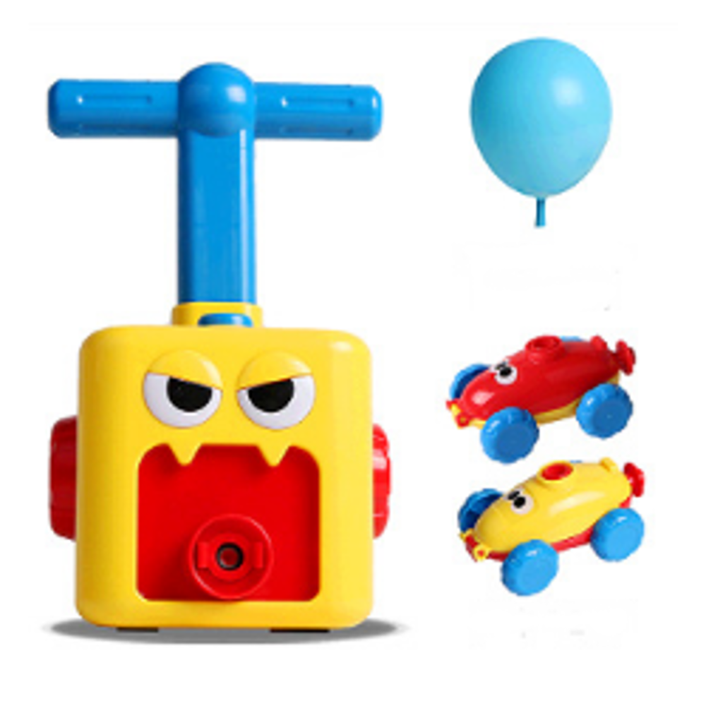 Kinderen Air Powered Balloon Car Baby Blowing Balloon Car Educatief binnenspeelgoed