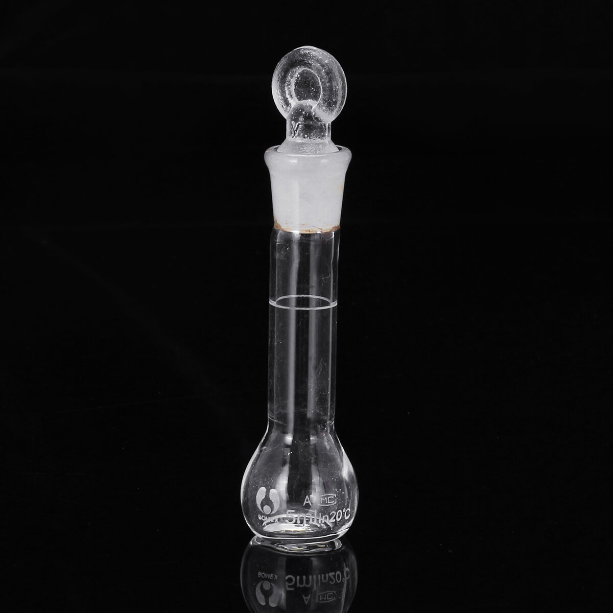 5 ml Clear Glass maatkolf met glasstop Lab Chemistry Glassware
