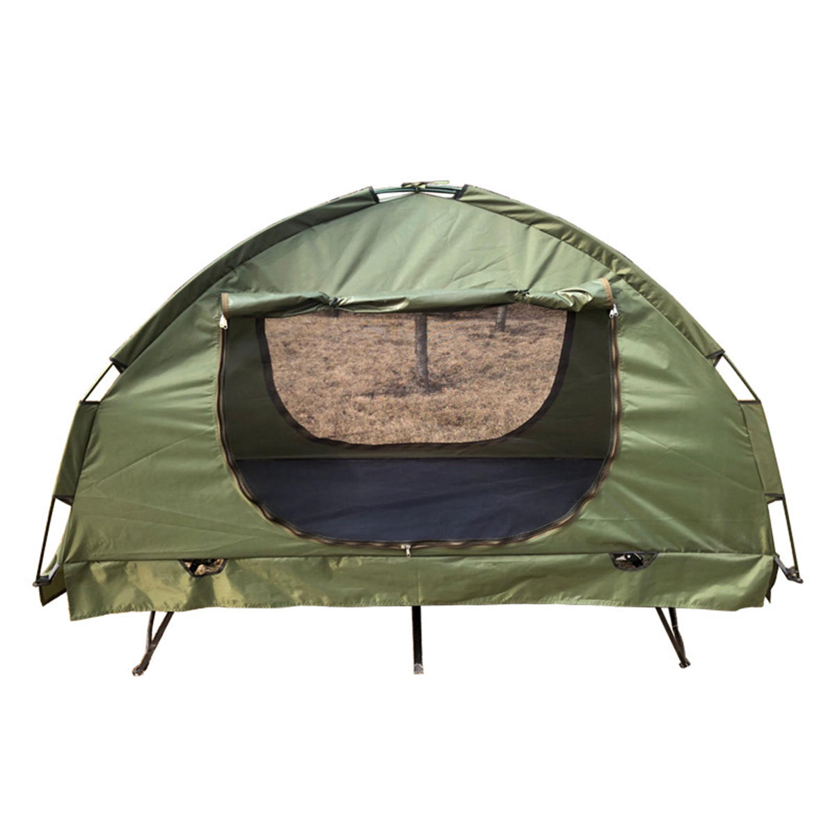 Outdoor 1 persoon eenpersoons off-grond vouwbed kinderbed tent waterdicht luifel zonnescherm camping wandelen
