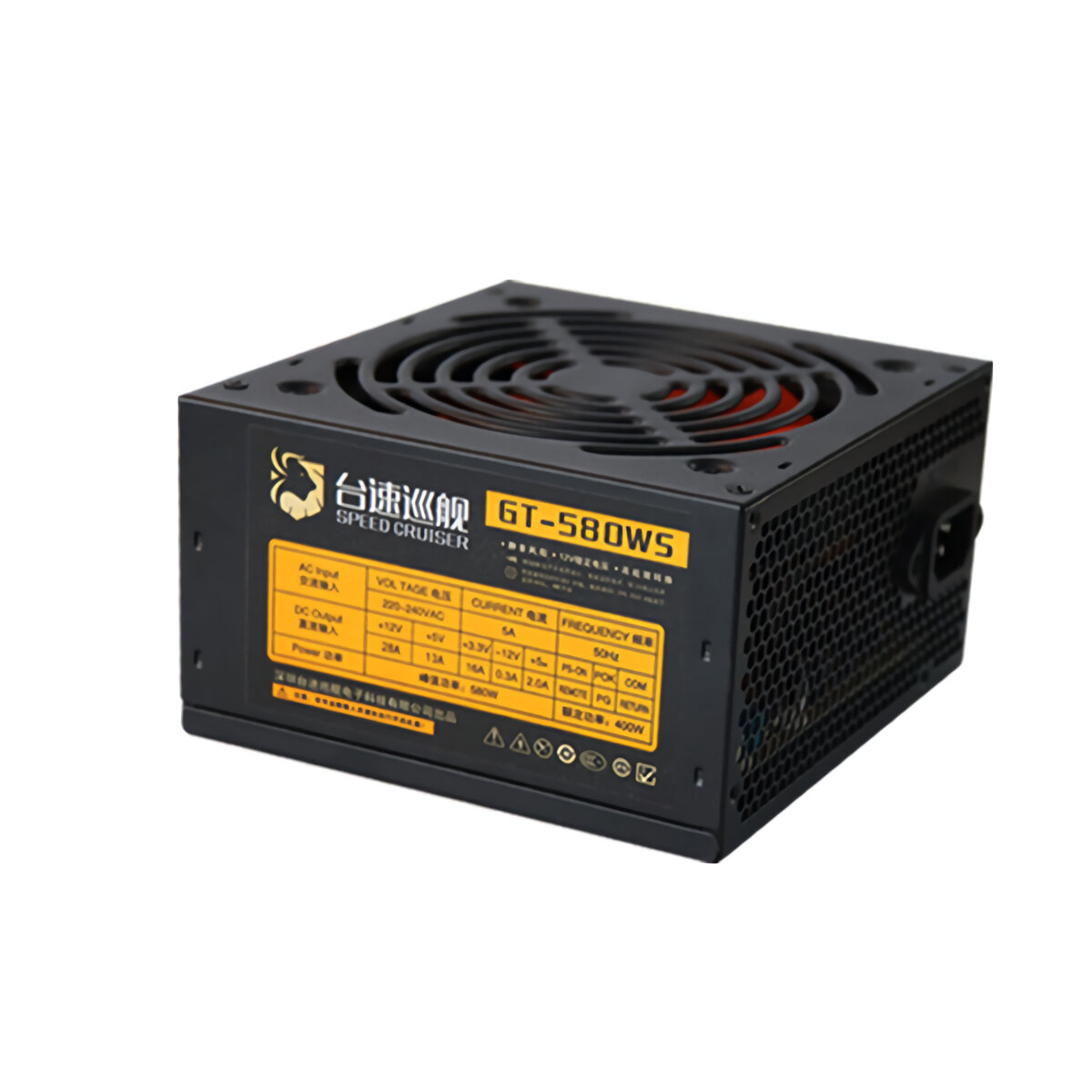 

SpeedCruiser 400W PC Power Supply ATX Computer Case Chassis Power Supply for Intel AMD GT-580WS