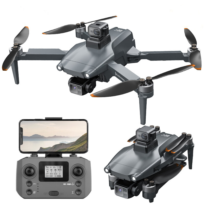LYZRC L600 PRO MAX GPS 5G WiFi FPV With 4K ESC HD Dual Camera 3-Axis EIS Gimbal 360° Obstacle Avoidance Brushless Foldab