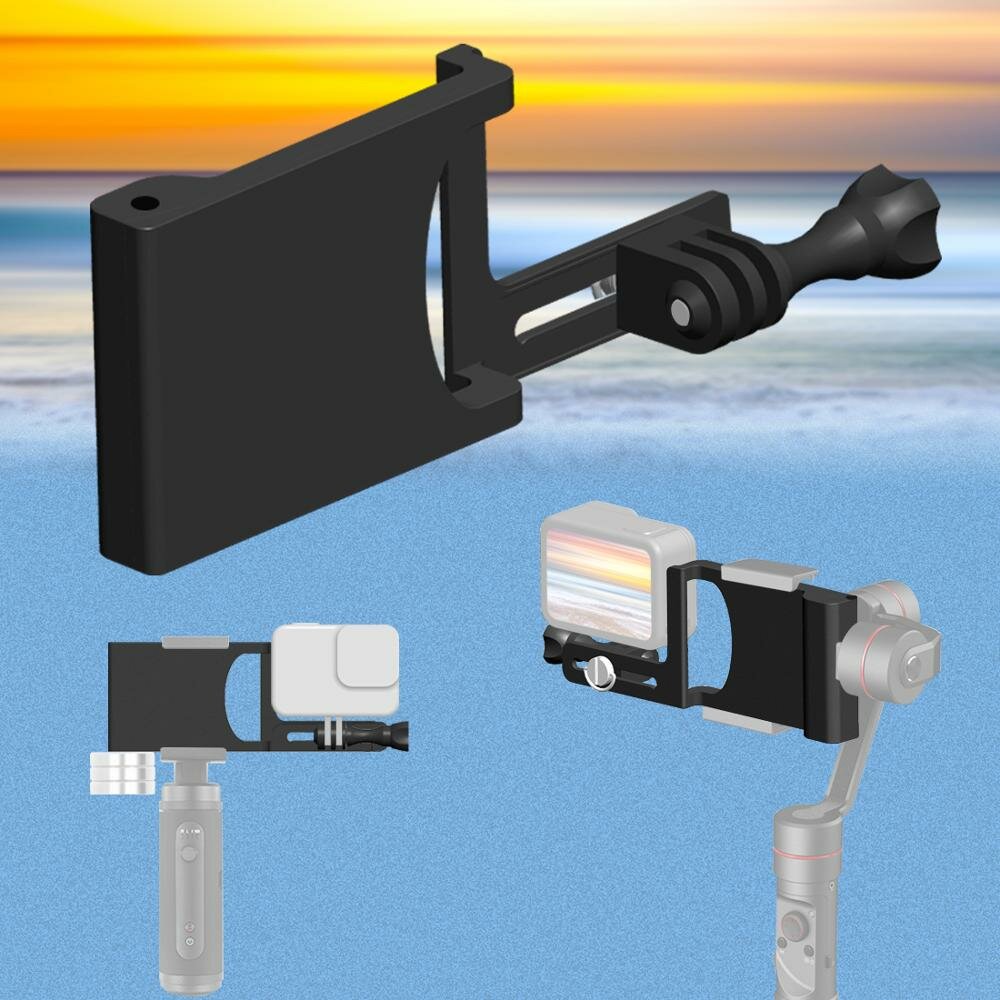 

Universal Handheld Gimbal Adapter Action Camera Mount Plate for GOPRO 8 7 6 5 DJI OSMO Action MOZA Feiyu Zhiyun Stabiliz