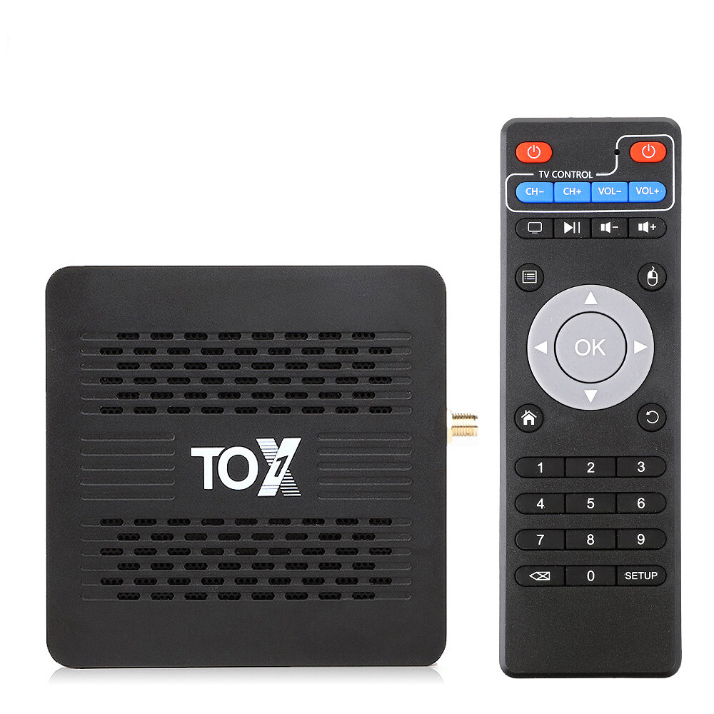 TOX1 S905X3 Smart TV Box Android 9.0 4G+32GB bluetooth 4.2 TVBOX with Dual Band WiFi Support OTA 1000M Ethernet 4K Media