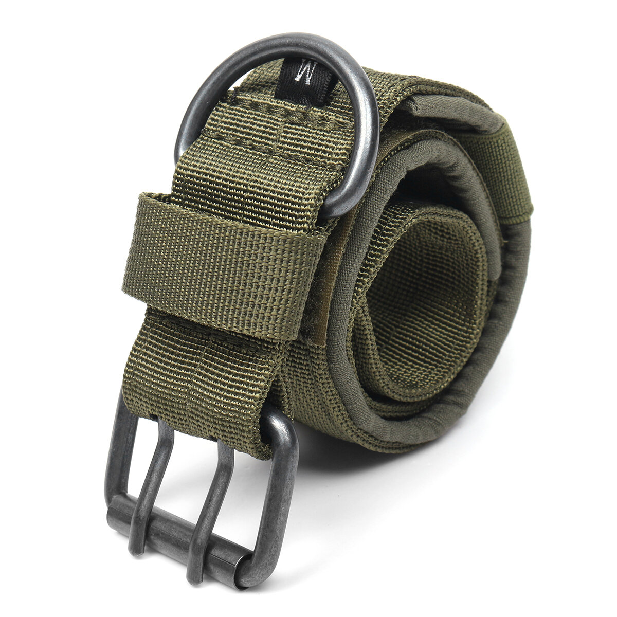 Nylon Tactische halsband Militaire verstelbare trainingshalsband met metalen D-ringgesp L-maat