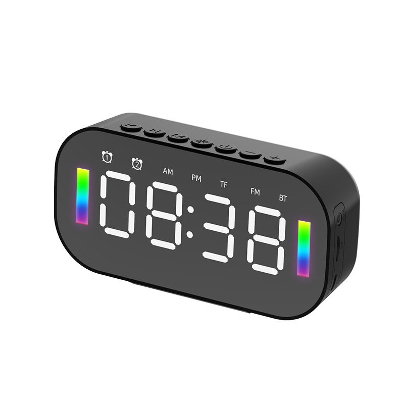 

Bakeey Q3 Wireless bluetooth Speaker Mini LED Alarm Clock FM Radio TF Card AUX Soundbar Subwoofer with Phone Hoder