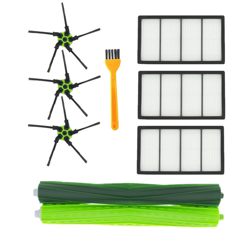 

9pcs Replacements for iRobot Roomba S9 S9+ Vacuum Cleaner Parts Accessories Main Brushes*2 Side Brushes*3 HEPA Filters*3