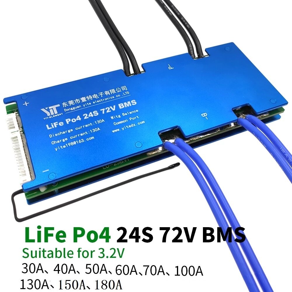 

24S 72V Lithium Battery 3.2V Power Protection Board 30A-180A with Temperature Protection Equalization Function Overcurre