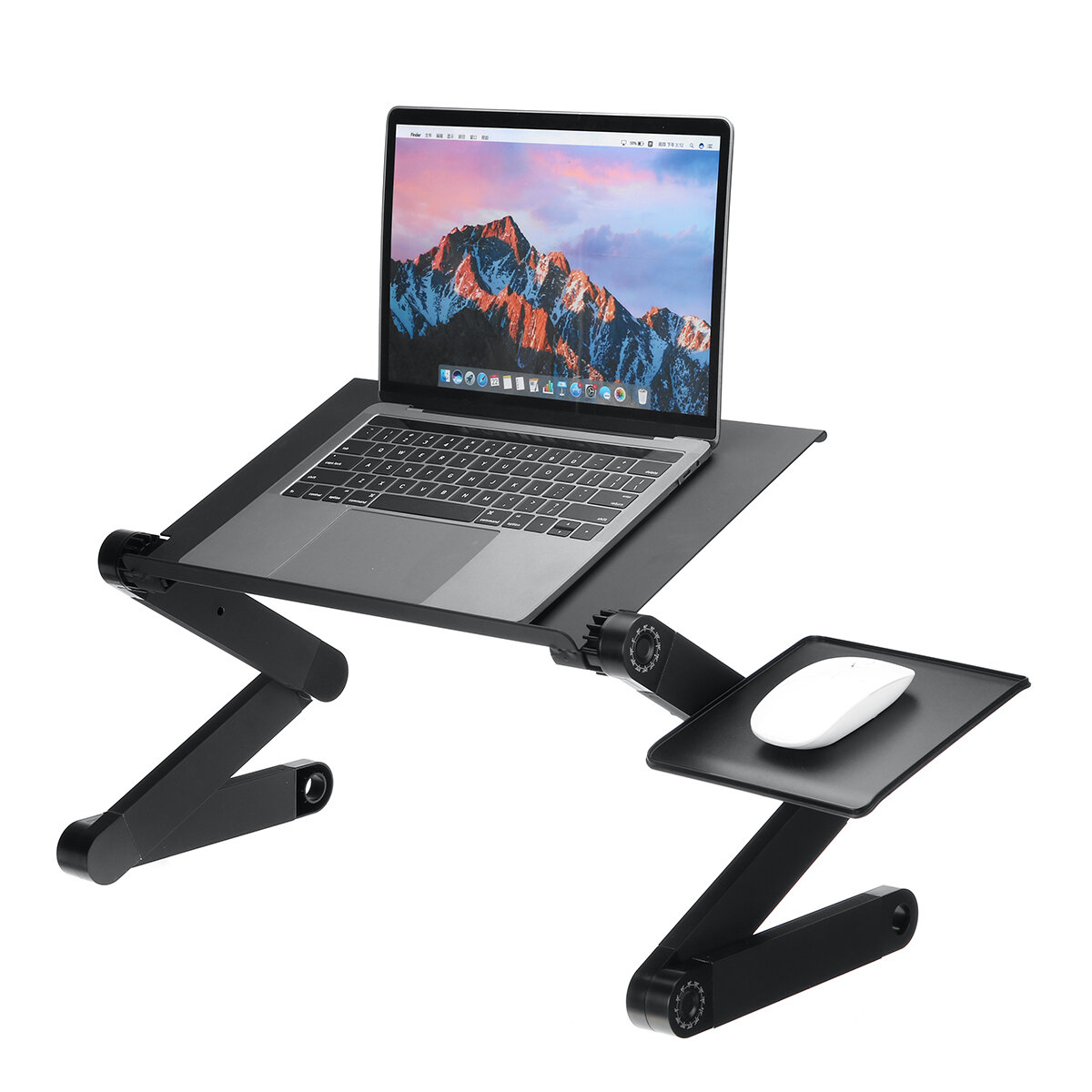 360? Adjustable Laptop Desk Foldable Portable Laptop Stand Color Black