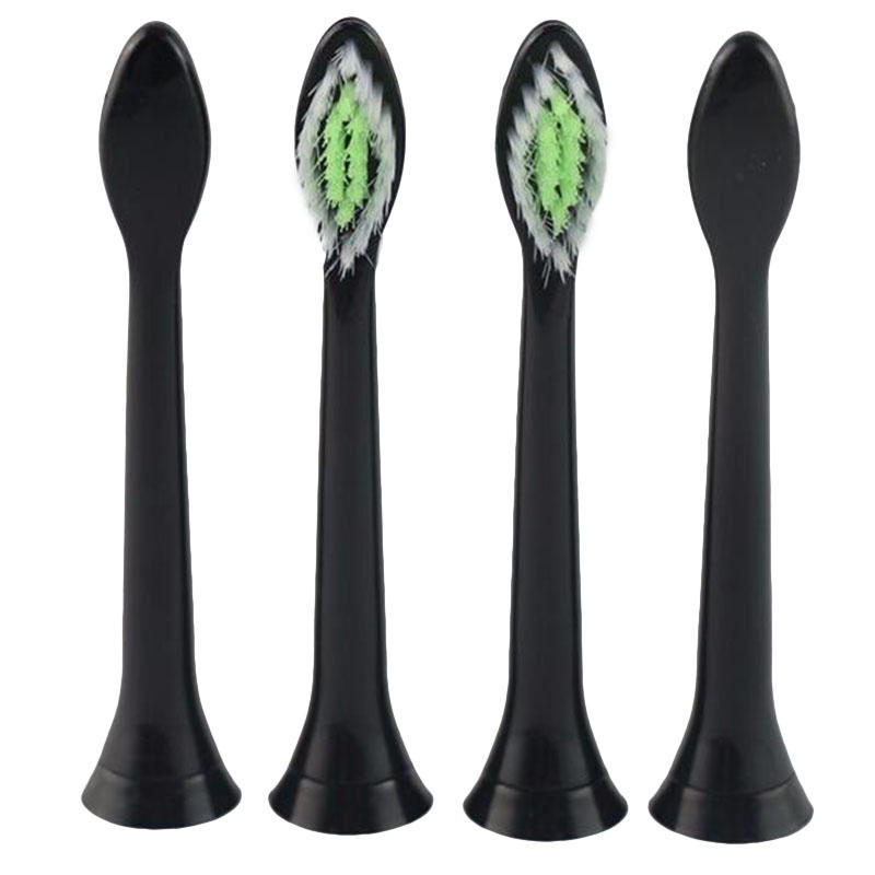 

4Pcs Replacement Toothbrush Heads for Philips Sonicare Diamond Clean BLACK Toothbrush Heads for Philips HX6064/33 Philli