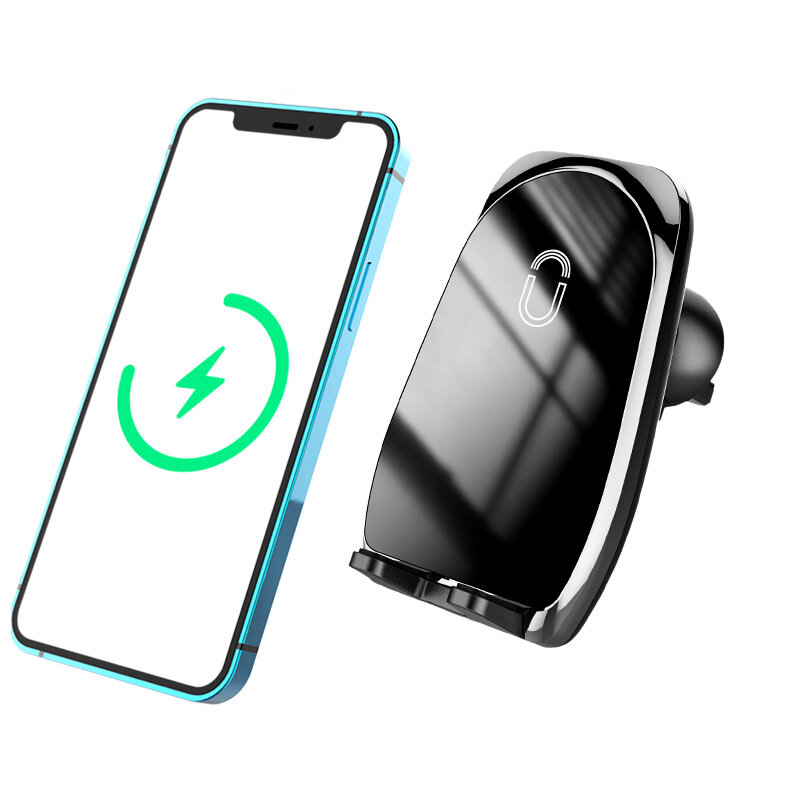 Bakeey 15W Car Magnetic Wireless Charger Fast Charging Mobile Phone Navigation Holder For iPhone 13 