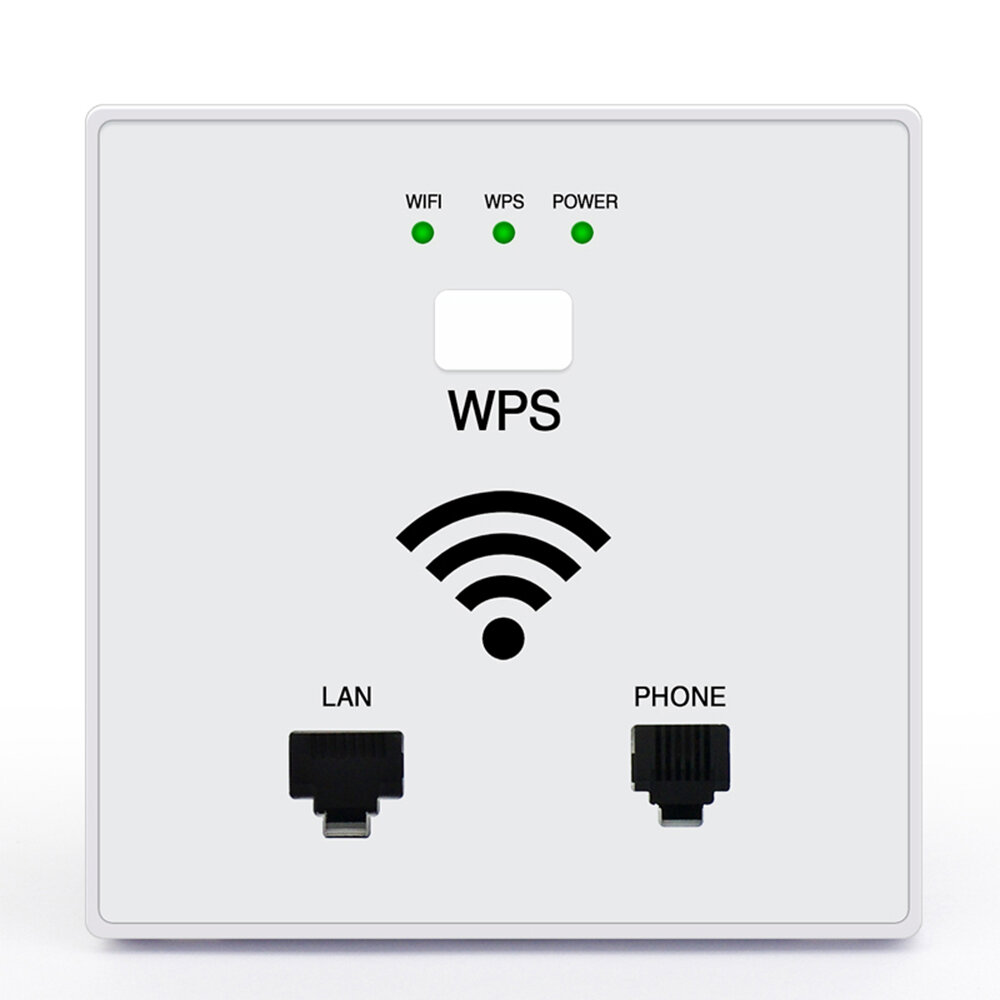 

OUTENGDA 300Mbps In Wall AP Wireless Access Point WiFi Socket for Hotel Home WPS Encryption