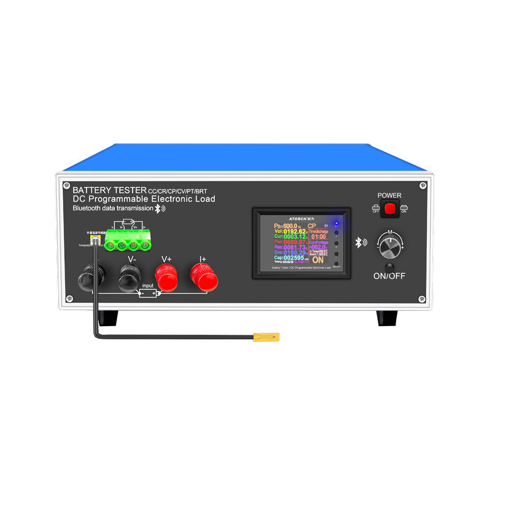 DLB-600W 200V 40A 18650 Lithium Loodaccu Capaciteit Monitor Elektronische Load Power Tester Ontladin