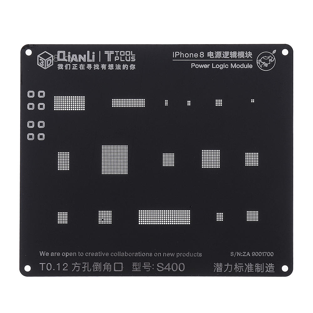 Qianli S400 3D BGA Reballing Stencil Power Logic Module BGA Reballing Repair Tool voor iOS 5 5S 6 6S