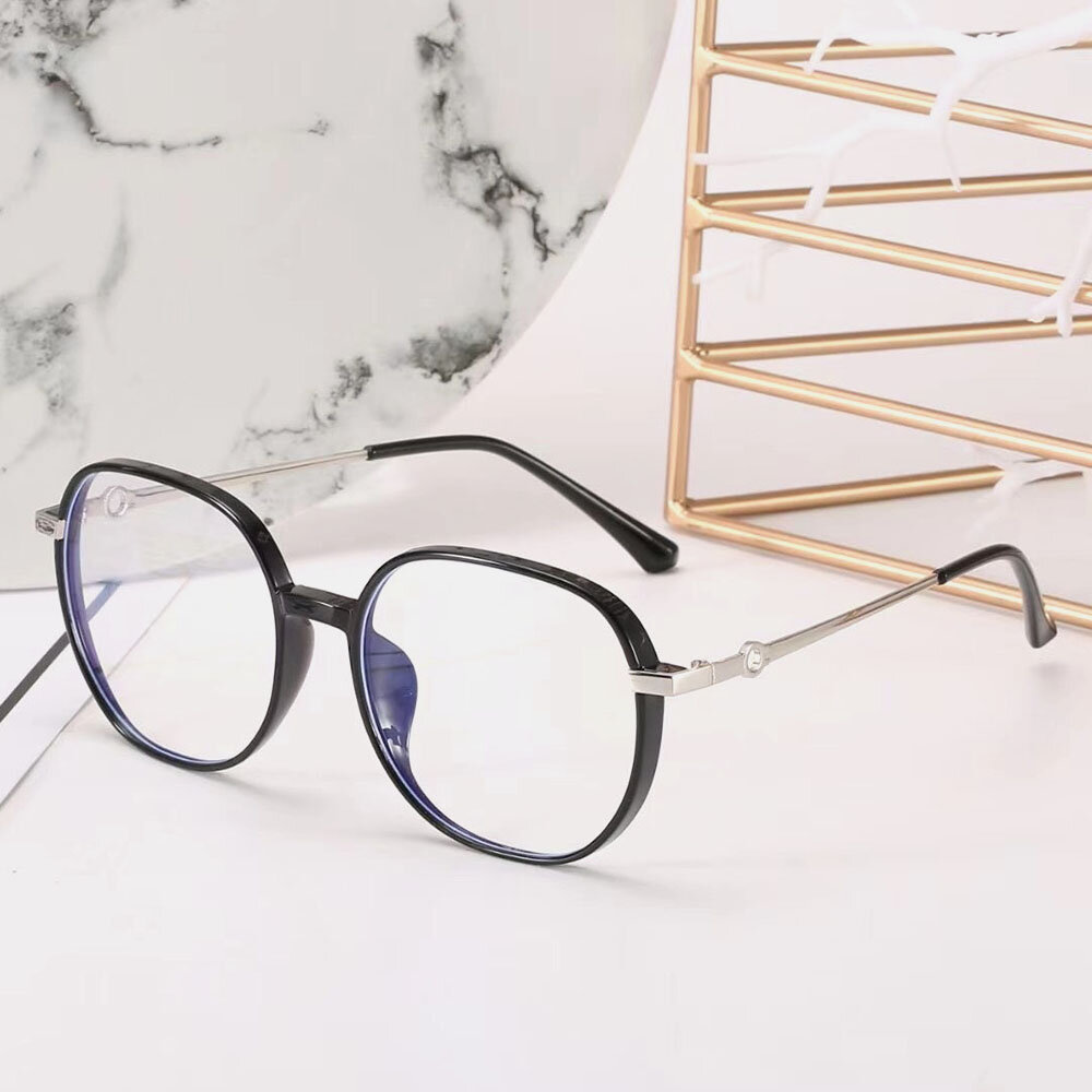 Unisex ovale full-frame flat-light mode eenvoudige bril