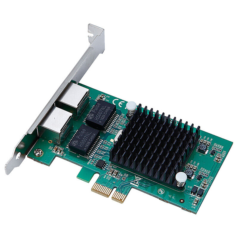 

DIEWU TXA020-pcie-82575-1X PCI Express Dual Port Gigabit Network Card NIC Server Intel 82575 10/100/1000Mbps PCI-E X1 X4