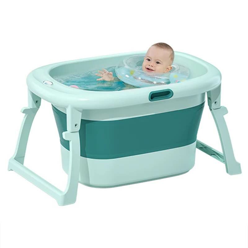 

Portable Baby Shower Bathtub Bucket Folding Tub Swimming Barrel Home Bath Tub for Kids Care