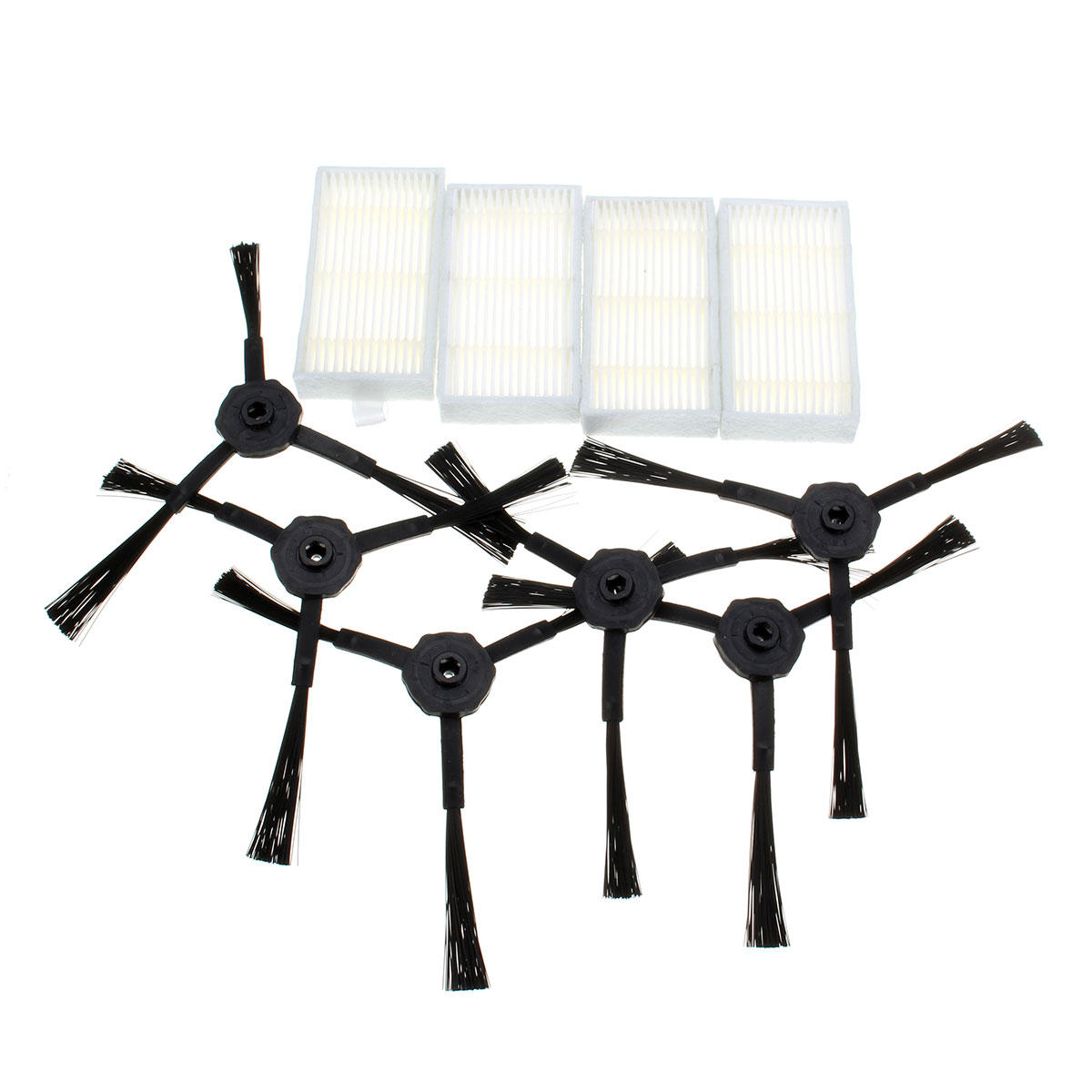 10 stuks Stofzuiger Accessoires Pack voor Panda x500 ECOVACS CR120 X600 Zijborstel