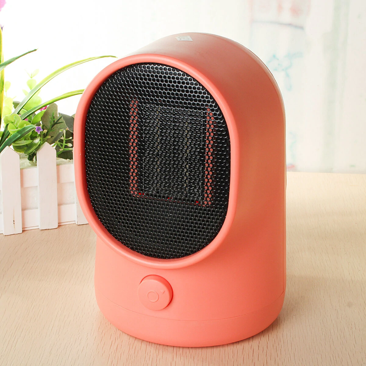 500W Portable Electric Space Heater Desktop Heating Fan Handy Air Warmer Home Office 