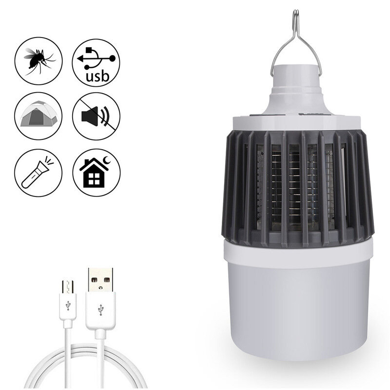 Многофункциональный 2 в 1 электрический убийца комаров Лампа 3 режима 200LM Night Light USB аккумуляторная убийца насекомых