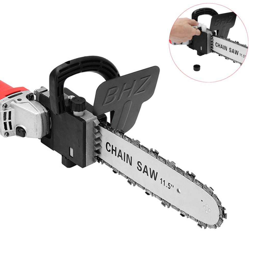 

Drillpro Upgrade 11.5 Inch Chainsaw Bracket Change 100 Angle Grinder Into Chain Saw Woodworking Tool