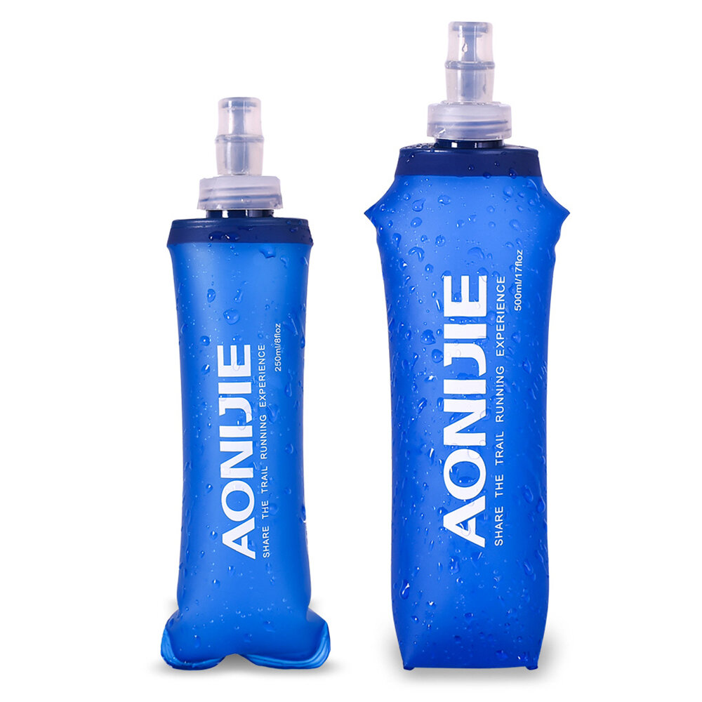 AONIJIE 250ml 500ml összecsukható TPU vizes palack puha itató vízforraló szabadtéri sport futás 
